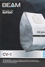 Load image into Gallery viewer, BEAM CV-1 Premium Filtration Central Vacuum Bags
