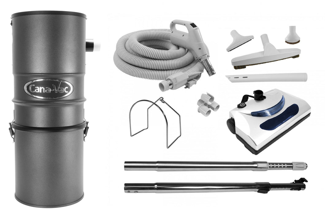Cana-Vac CV-700 Electric Central Vacuum Package
